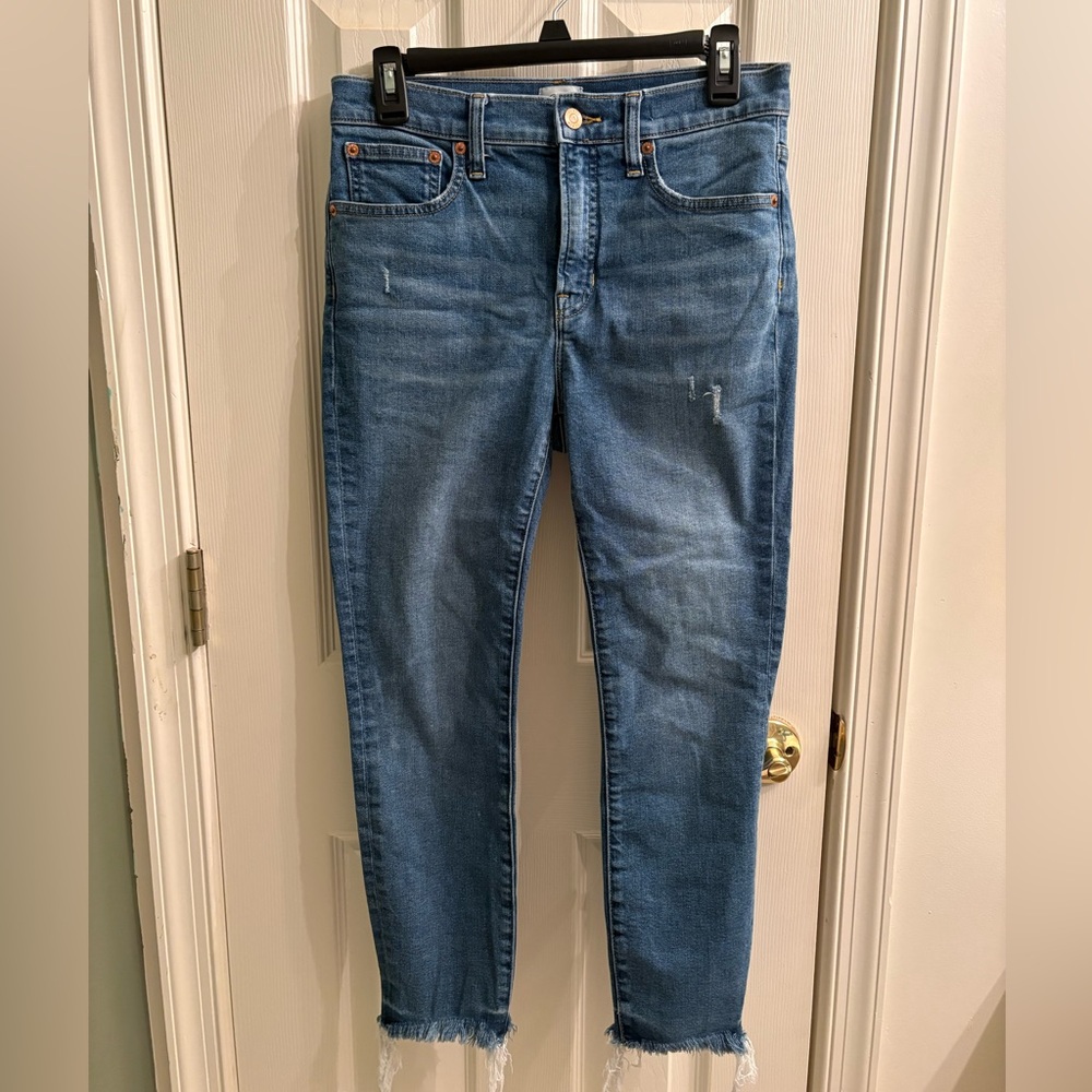 J. Crew 10 inch toothpick jeans